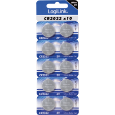 LOGILINK BATTERIES BUTTON CELL ULTRA ENERGY CR2032 (10PACK)
